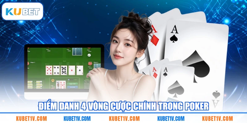 Điểm danh 4 vòng cược chính trong Poker